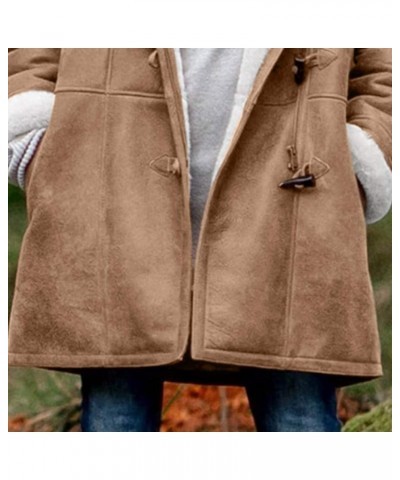 Winter Coats for Women Casual Long Sleeve Open Front Jacket Trendy Warm Outerwear Fashion Cardigan Clothes A5khaki $22.46 Jac...