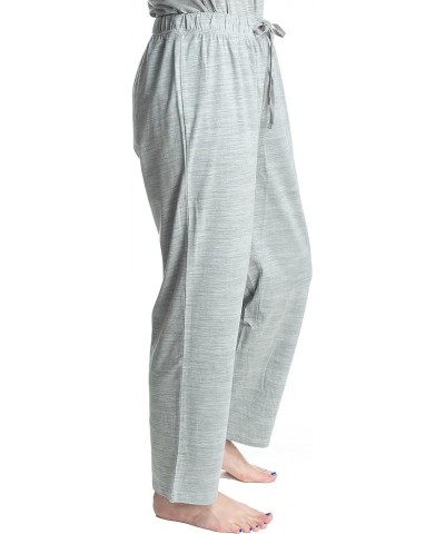 Women's 2-Pack Solid and Pattern Sleep Pajama Pant Set Heather Grey/Aqua Tile $13.60 Sleep & Lounge