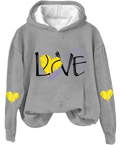 love hoodies for women distressed sweatshirt winter fashion three quarter zip women lightweight Grey-b $10.49 Hoodies & Sweat...