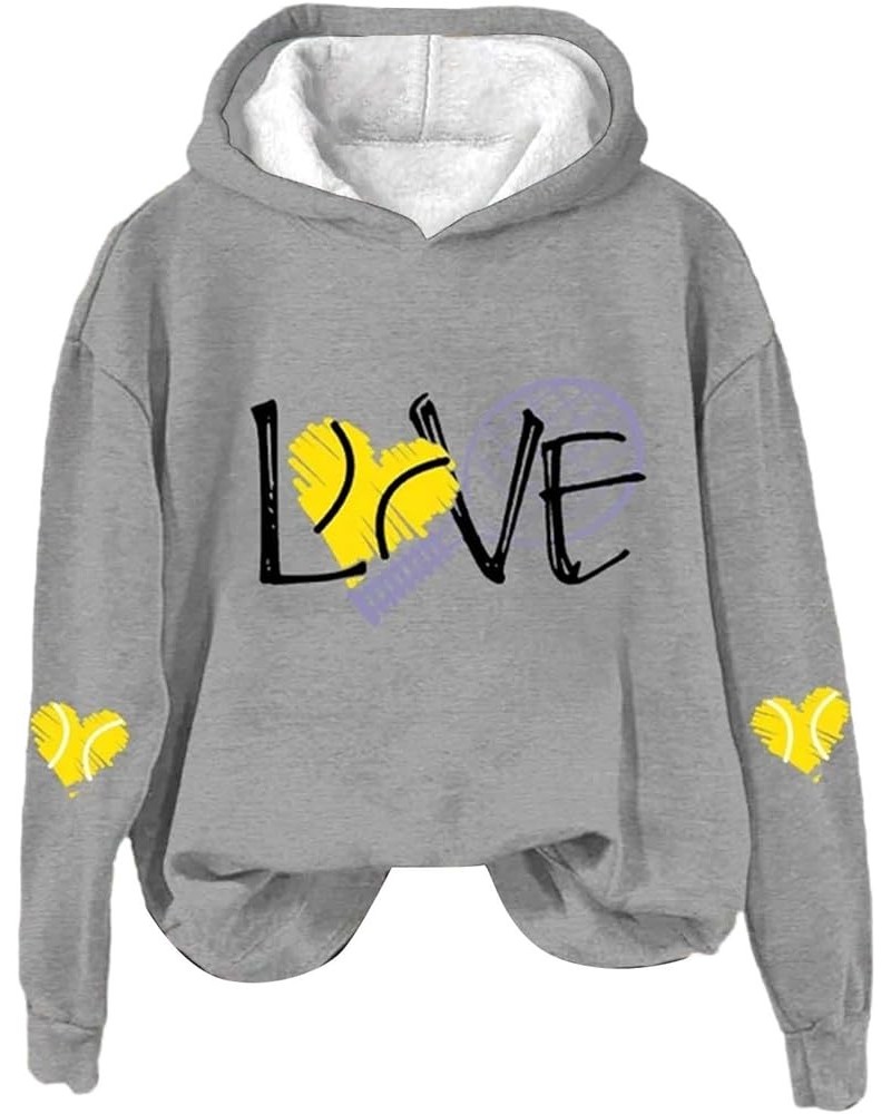 love hoodies for women distressed sweatshirt winter fashion three quarter zip women lightweight Grey-b $10.49 Hoodies & Sweat...