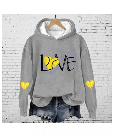 love hoodies for women distressed sweatshirt winter fashion three quarter zip women lightweight Grey-b $10.49 Hoodies & Sweat...