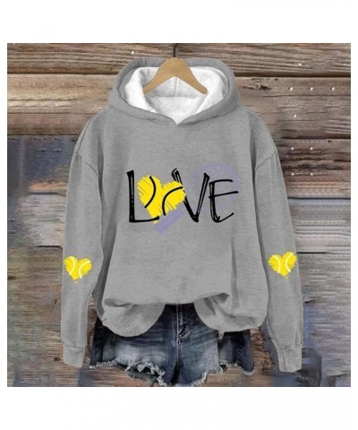 love hoodies for women distressed sweatshirt winter fashion three quarter zip women lightweight Grey-b $10.49 Hoodies & Sweat...