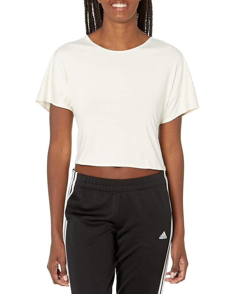 Women's Studio Backless Tee Wonder White/White $8.29 Activewear