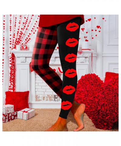 Merry Christmas Leggings for Women Rhinestone Red Wine Glass Print High Waist Yoga Pants Scrunch Butt Lifting Elastic Tights ...