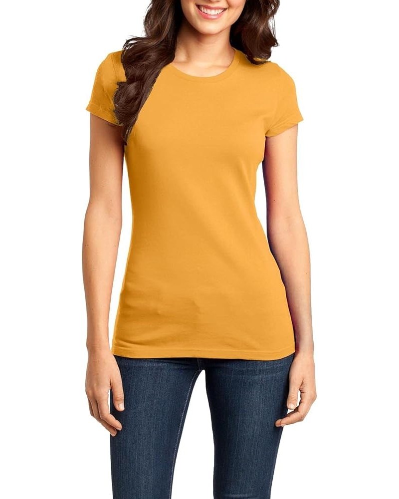 Women's Short Sleeve Fitted Very Important Tee 4.3-Ounce, 100% Combed Ring Spun Cotton Crew Neck T-Shirt for Women Gold $7.00...