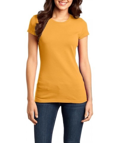 Women's Short Sleeve Fitted Very Important Tee 4.3-Ounce, 100% Combed Ring Spun Cotton Crew Neck T-Shirt for Women Gold $7.00...