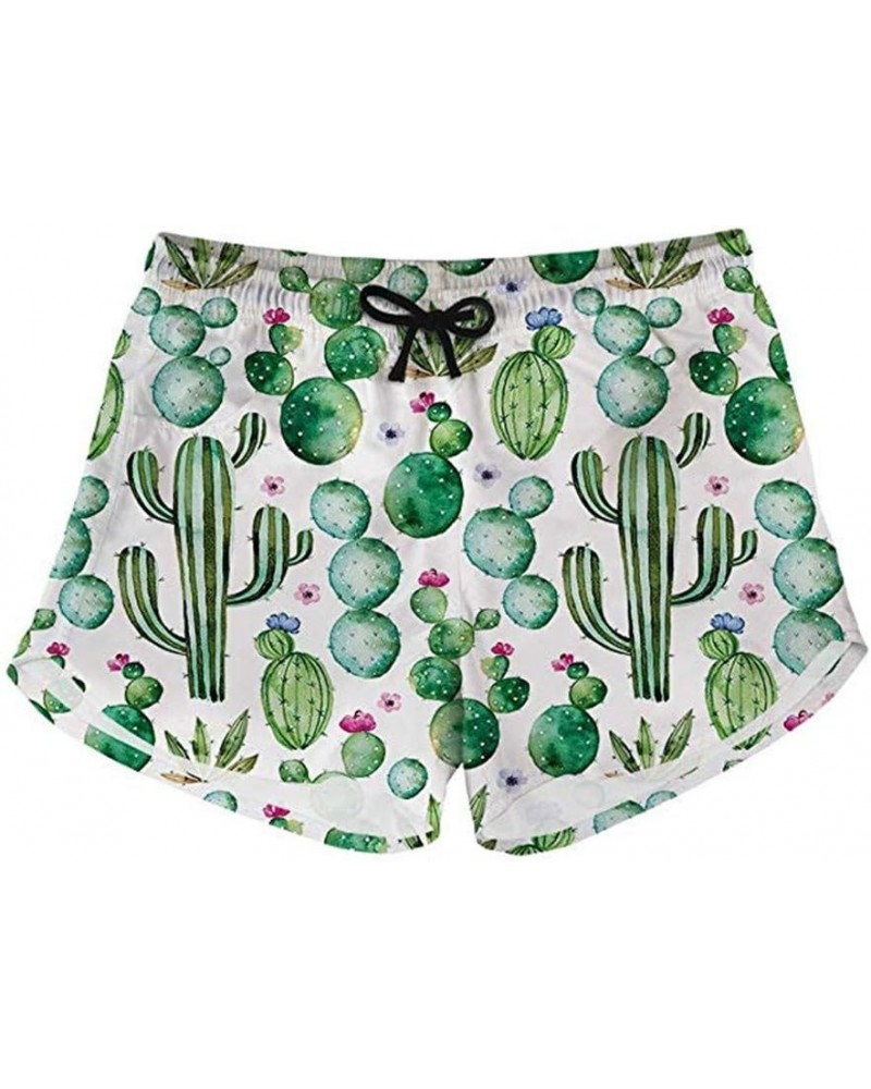 Womens Beach Shorts Quick Dry Beachwear Yoga Summer Drawstring Waisted Sport Running Breechcloth Size XS-XXL Cactus $12.47 Sh...