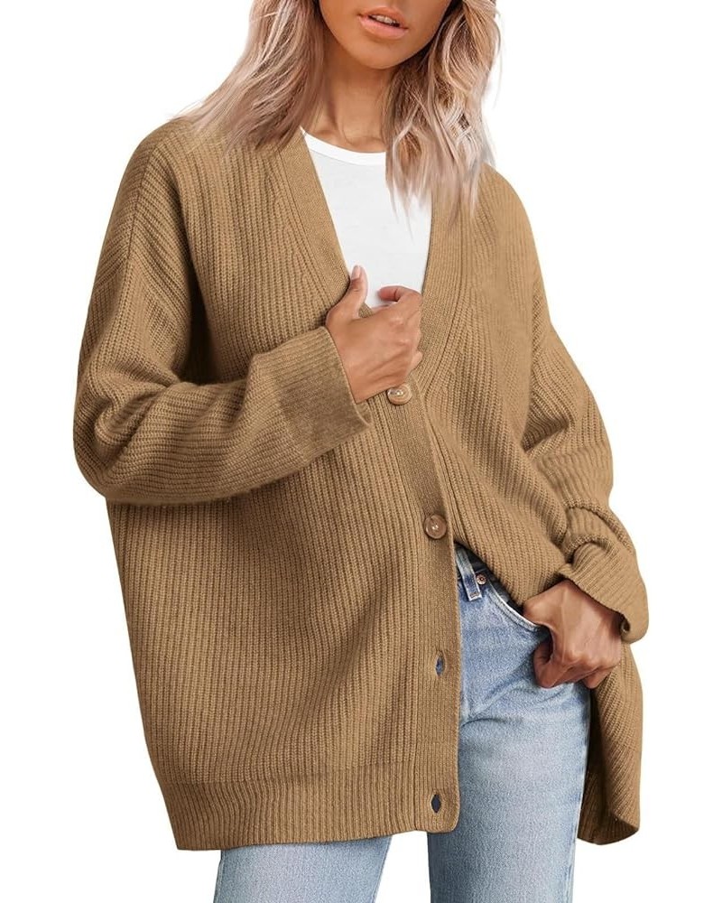 Fall Cocoon Cardigan,Cashmere Cocoon Cardigan for Women Open Front Oversized Button Sweaters Fall Cardigans Knit 6 $22.73 Swe...