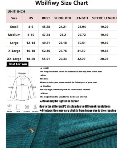 Corduroy Button Down Shirts for Women Boyfriend Long Sleeve Pocket Oversized Blouses Tops Pink $21.44 Blouses