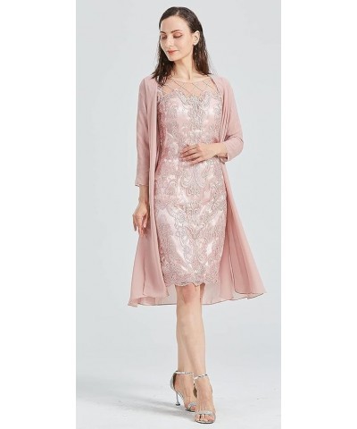 Women's Lace Mother of The Bride Dresses with Jackets for Wedding 2 Pieces Long Sleeve Formal Dress Evening Gown Hot Pink $57...