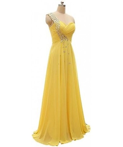 Women's One Shoulder Chiffon Floor-Length Evening Formal Prom Dresses Long Purple $36.26 Dresses