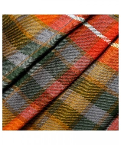 Womens 16.5 Inch Plaid Mini Kilt Billie Skirt Leather Buckled Straps Antique Buchanan $22.39 Skirts