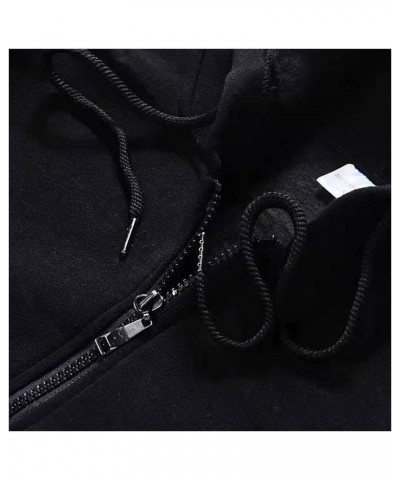 Womens Men Hoodies Y2k Full Zip Up Sweatshirt Gothic Star Letter Printed Oversized Jacket Streetwear Dark Grey $16.81 Hoodies...