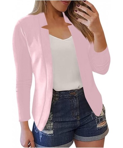 Plus Size Winter Coats for Women Winter Coats Fashion Casual Solid Color Autumn Long Sleeve Cardigan Tops Jacket 3-pink $9.07...