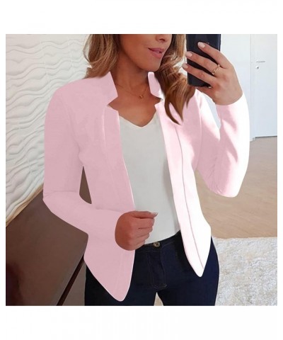 Plus Size Winter Coats for Women Winter Coats Fashion Casual Solid Color Autumn Long Sleeve Cardigan Tops Jacket 3-pink $9.07...