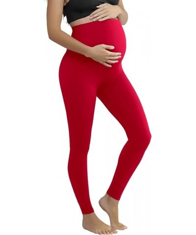 Women's Super Comfy Stretch Maternity Leggings Made in USA 8826-red $10.23 Others