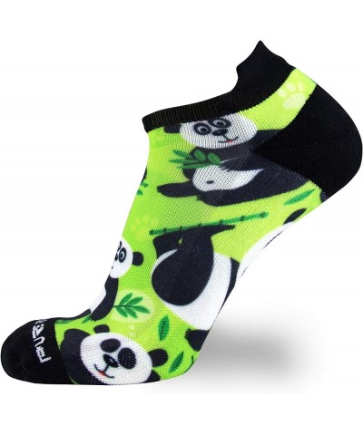 Running Socks – Best Athletic No Show for Men and Women - Low-Show Light Cushion 3 Pairs - Pandas/Green $8.23 Activewear