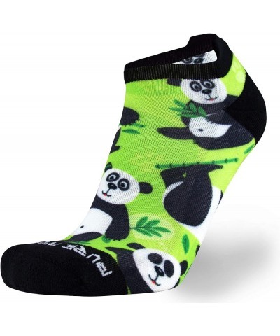 Running Socks – Best Athletic No Show for Men and Women - Low-Show Light Cushion 3 Pairs - Pandas/Green $8.23 Activewear