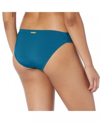 Women's Shirred Side Hipster Pant Bikini Swimsuit Bottom Peacock//Getaway Solids $14.79 Swimsuits