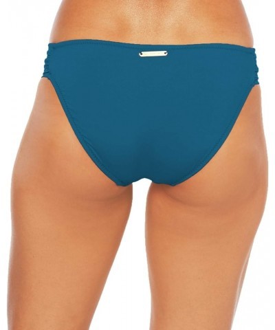 Women's Shirred Side Hipster Pant Bikini Swimsuit Bottom Peacock//Getaway Solids $14.79 Swimsuits