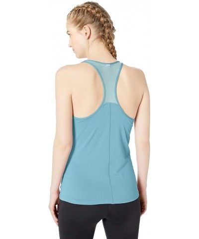 Women's HeatGear Racer Tank Blue Haze (425)/Metallic Silver $15.95 Activewear