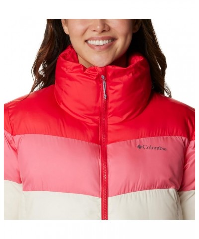 Women's Puffect Color Blocked Jacket Chalk/Camellia Rose/Red Lily $40.67 Jackets