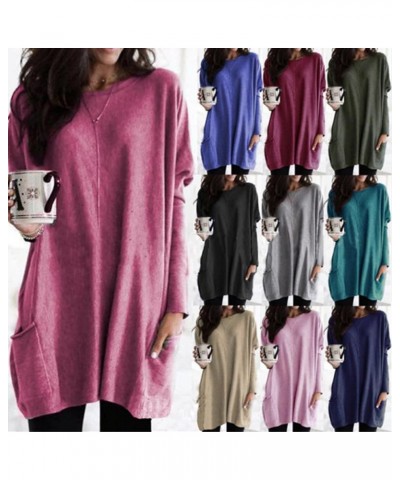 2023 Fall Comfort Totally Smitten Sweater.Women's Casual Long Sleeve Loose Crew Neck Sweater Medium Red $9.87 Sweaters