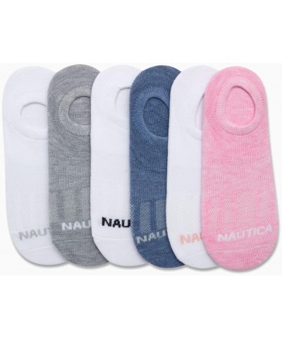 Women's Socks - No Show Cuff Liners (6 Pack) Pink Assortment $10.25 Activewear