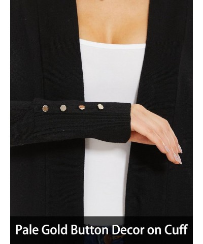 Women's Cardigans Open Front Long Sleeve Cardigan Sweaters Dressy Casual Trendy Lightweight Black $20.89 Sweaters