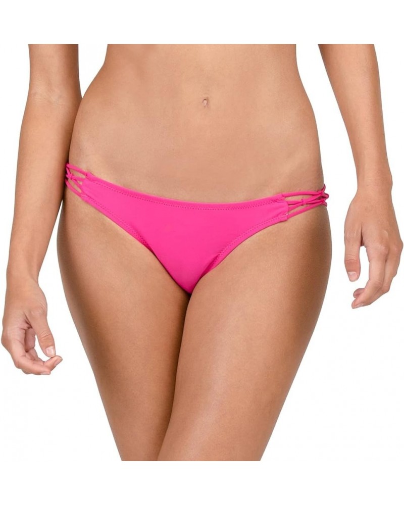 Women's Simply Solid Full Bikini Bottom (Regular & Plus Size) Regular Scream Magenta $9.60 Swimsuits