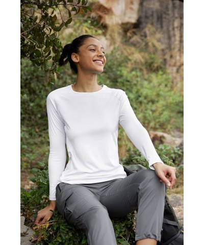 SPF Shirts for Women Long Sleeve UPF50+ Sun Shirt for Women Hiking Shirt UV Sun Protection Shirt Fishing Shirt Shirt-white $9...