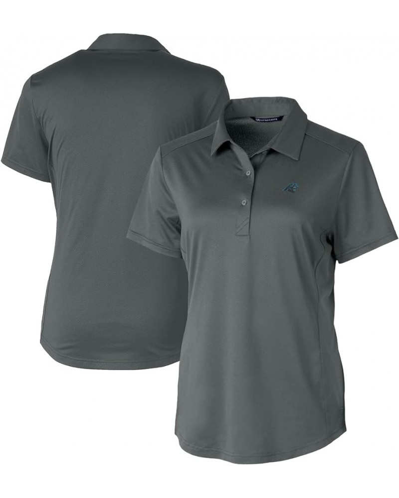 Women's NFL Prospect Textured Stretch Polo Carolina Panthers, Steel $27.67 T-Shirts