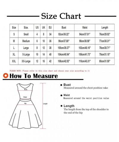 2024 Women Summer Dress Casual Plain Solid Color Sleeveless Mini Dress Swing Smocked Crew Neck Cover up Beach Dresses E-light...