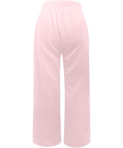 High Waisted Wide Leg Pants for Women Drawstring Fall Casual Palazzo Pants Comfort Loose Fit Solid Color Trousers with Pocket...