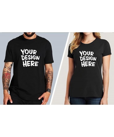 Custom T Shirt for Men Women Design Your Own Front Back Print Personalized T-Shirts Standard Men Navy $6.60 T-Shirts