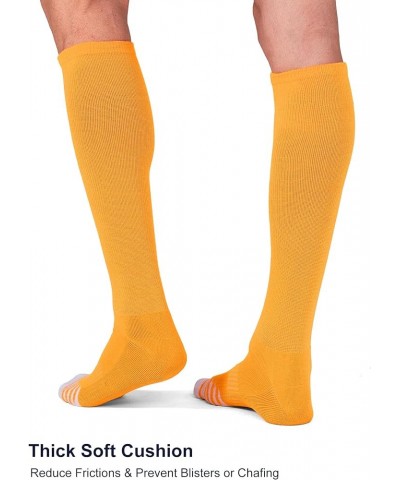 2/3 Pack Baseball Soccer Softball Socks for Kids Youth Men & Women Over-the-Calf Knee High Socks (Multiple Colors) Gold (2 Pa...