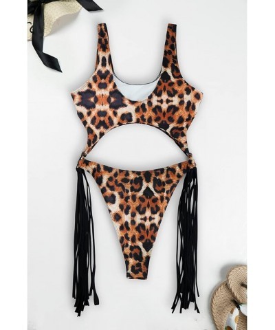 Women's Sexy One Piece Swimsuits Bikini Bathing Suit 03-brown $18.14 Swimsuits