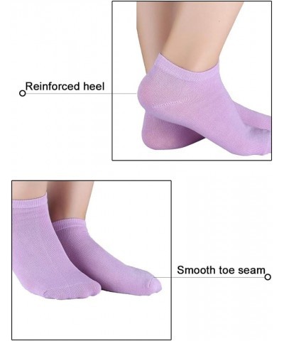 Athletic Low Cut Ankle Socks-Stretch Cuffs Soft 10 Pairs Purple $8.40 Activewear