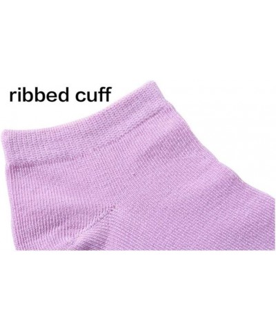 Athletic Low Cut Ankle Socks-Stretch Cuffs Soft 10 Pairs Purple $8.40 Activewear