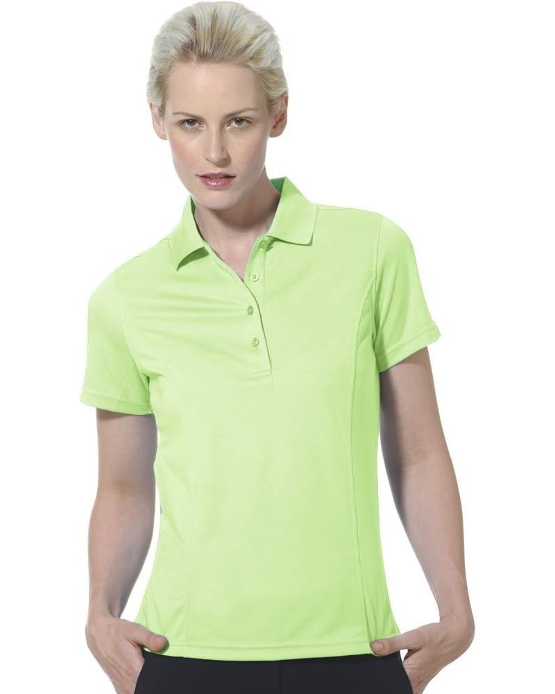 Women's Light Weight Pique Solid Polo Shirt 2070 Sap Green $11.66 Activewear