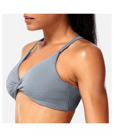 Women Sports Bra Padded Criss Cross Back Low Medium Impact Yoga Tank Tops 1 Grey Marl $13.33 Lingerie