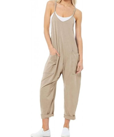 Women Casual Jumpsuits free Hot Shot Summer Onesie Spaghetti Strap Loose Romper Overalls Pocket A4 $11.87 Overalls