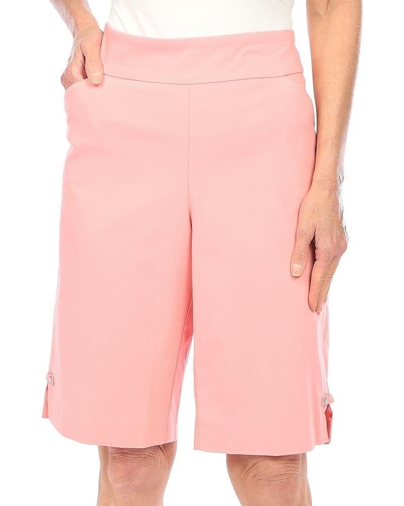 Womens 12 in. Solid Diamond Rivet Shorts 39 (US 8) Light Pink (Peach) $12.69 Shorts