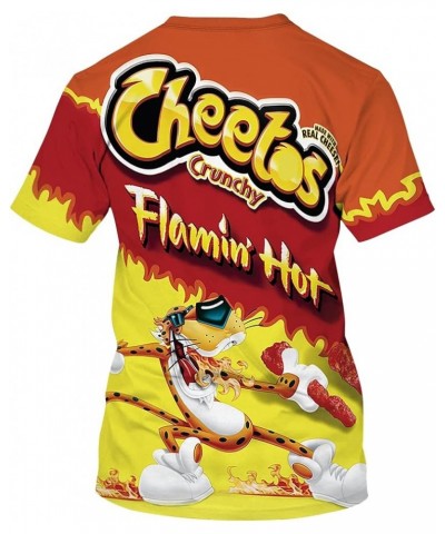 Unisex 3D Print Novelty Short Sleeve T-Shirts Summer Casual Crew Neck Tops Cheetos 1 $11.59 T-Shirts