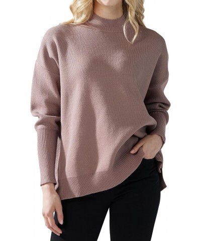 Women's Cozy Solid Classic Smooth Knit Long Ballon Sleeve Knit Sweater Tops 1030 / Coco $21.74 Sweaters