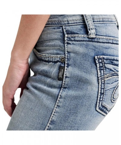 Women's Suki Mid Rise Curvy Fit Slim Bootcut Jeans Light Wash Indigo $17.64 Jeans