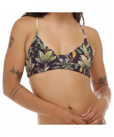 Women's Alani Strappy Back Halter Bikini Top Swimsuit Equator Tropical $20.07 Swimsuits