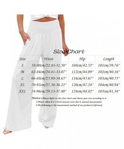 Women Summer High Waisted Palazzo Pants Wide Leg Long Lounge Pant Womens Flowy Beach Work Boho Casual Trousers Grey-d $10.96 ...