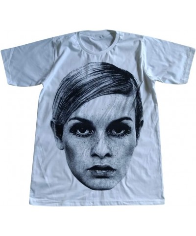 Unisex Twiggy T-Shirt Short Sleeve Mens Womens White $10.00 T-Shirts