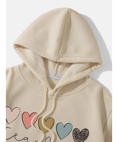 Women's Casual Long Sleeve Cropped Hoodie Pullover Print Cropped Sweatshirt Beige Print $14.99 Hoodies & Sweatshirts